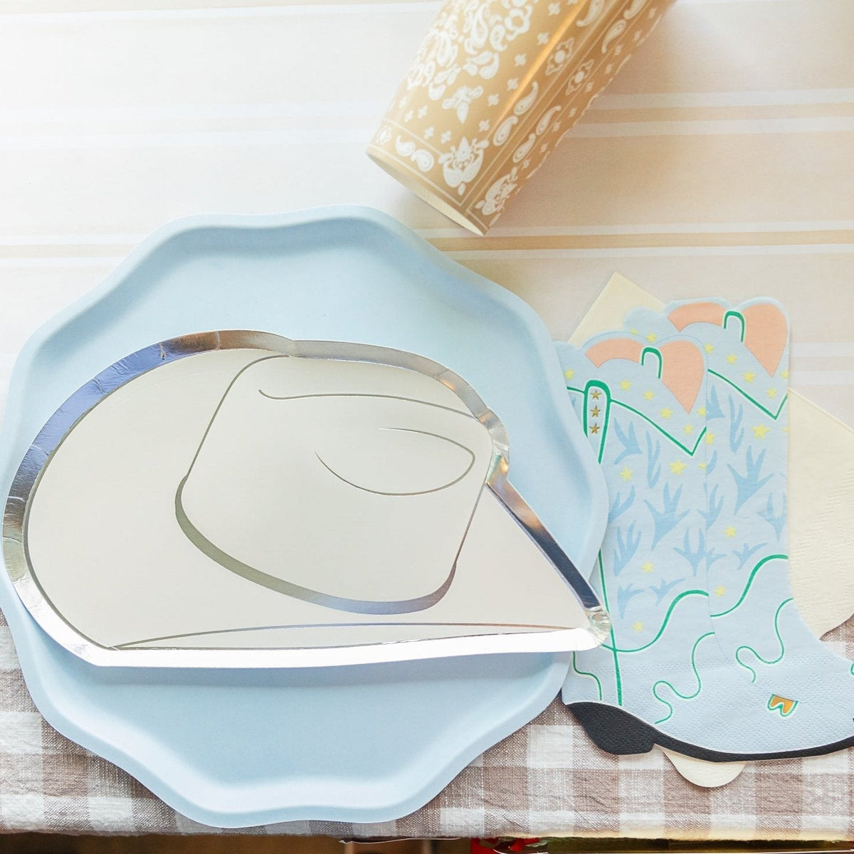 Sky Blue Compostable Dinner Plates
