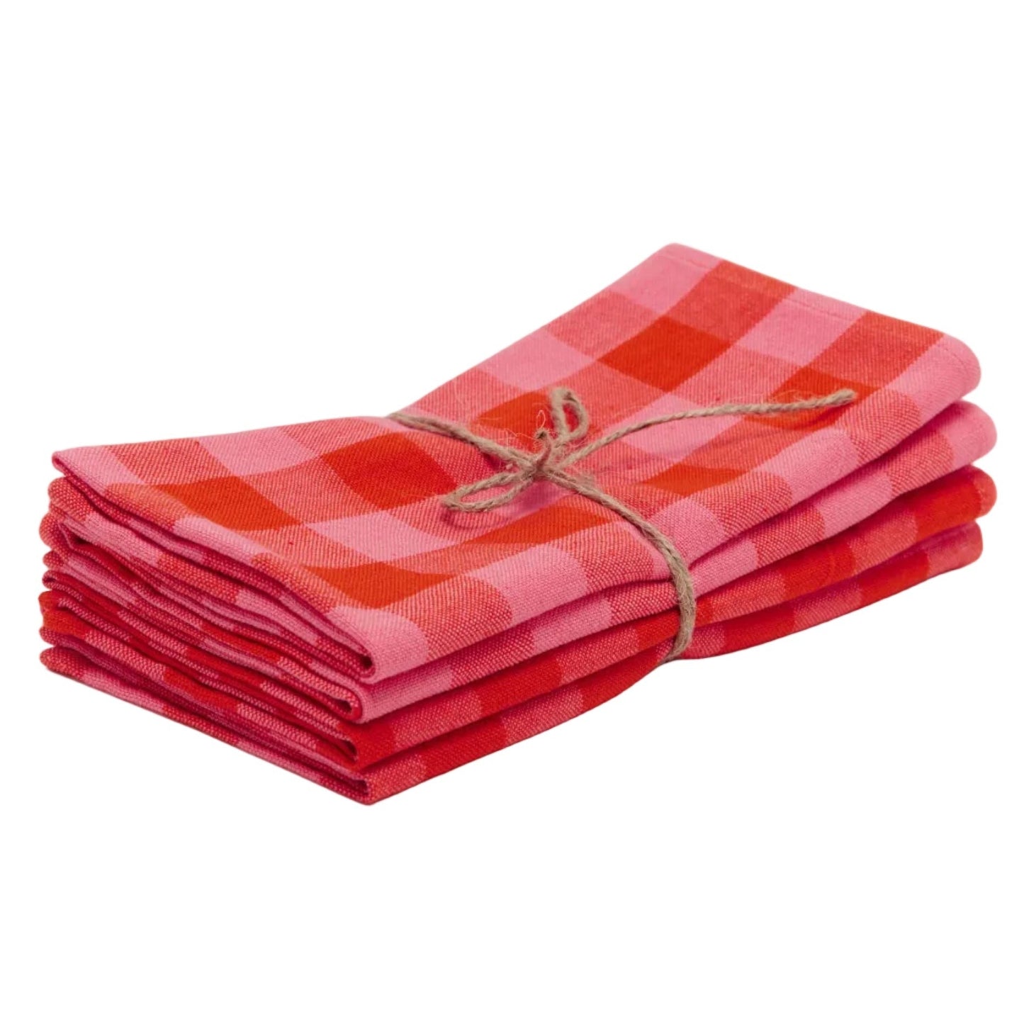 Gingham Guava Napkins