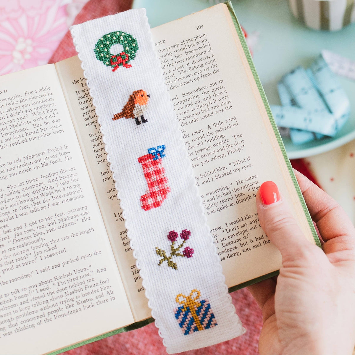 Christmas Cross Stitch Bookmark Kit