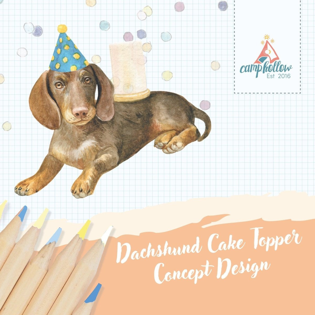 Dachshund Birthday Candle Holder