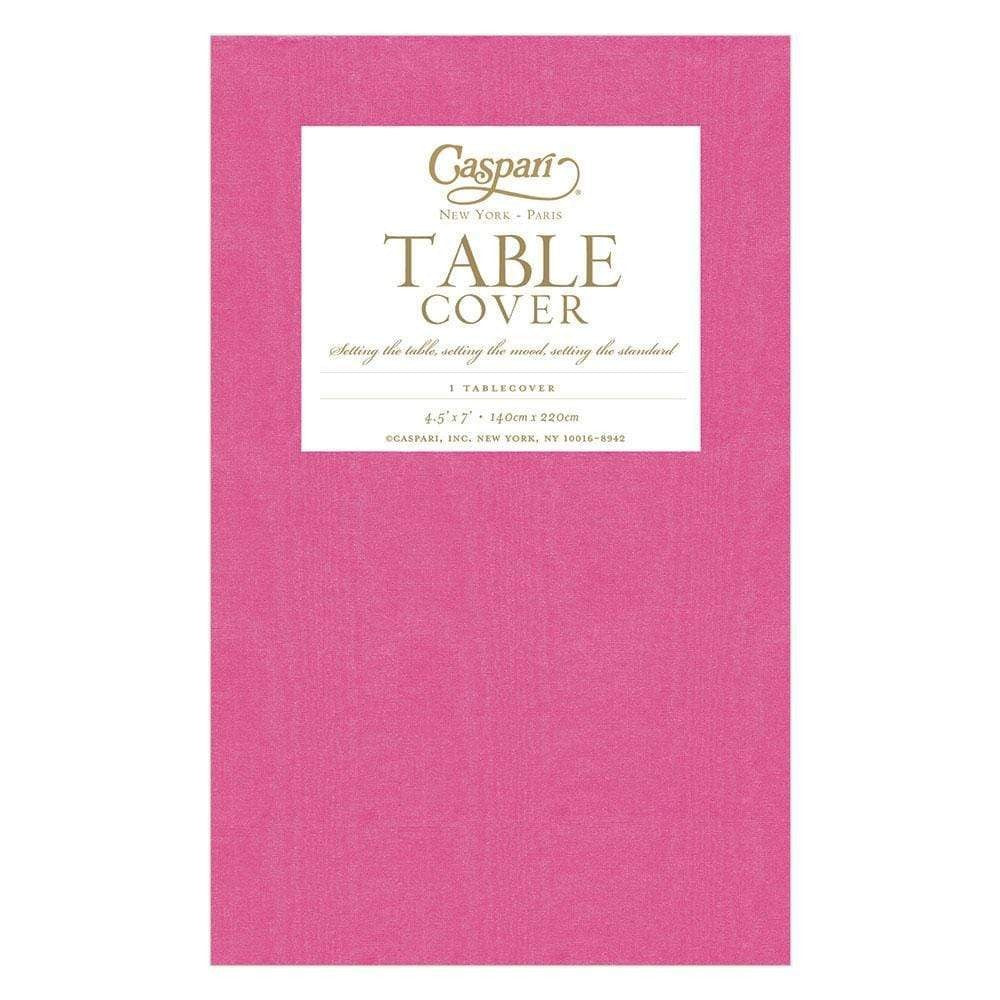 Fuchsia Pink Linen Like Table Cover