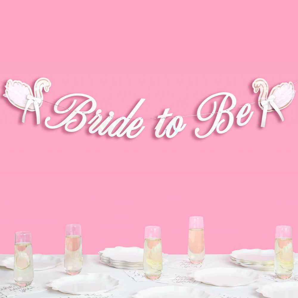 Bride to Be Swan Banner