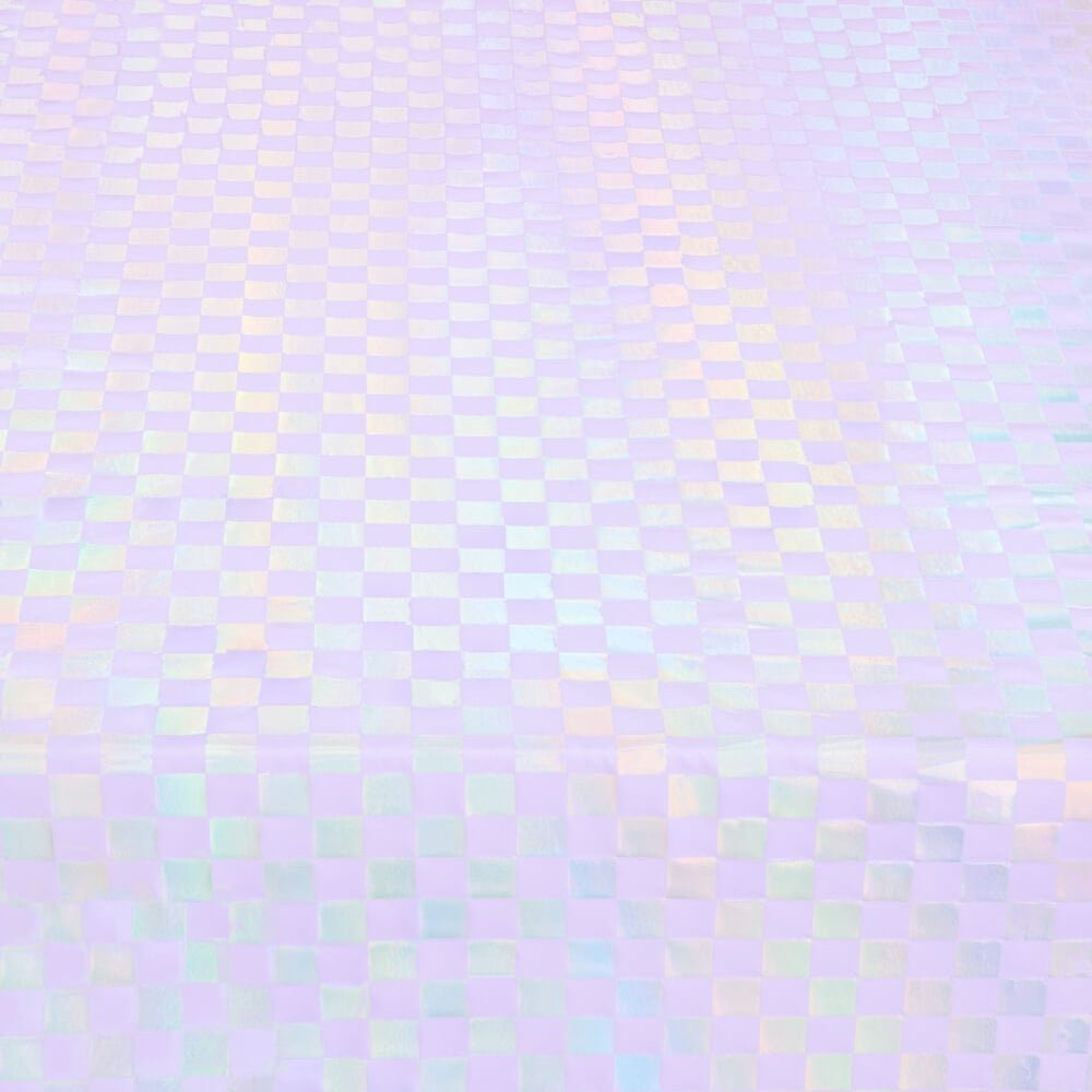 Iridescent Checker Table Cover