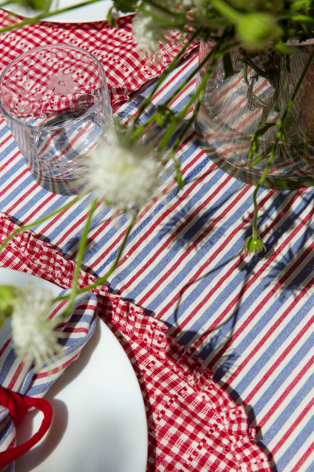 Americana Petite Stripe Tablecloth