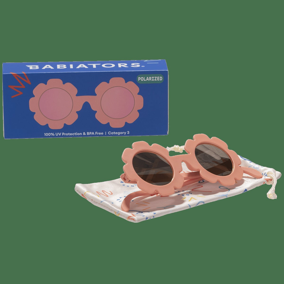 Kids Pink Flower Sunglasses