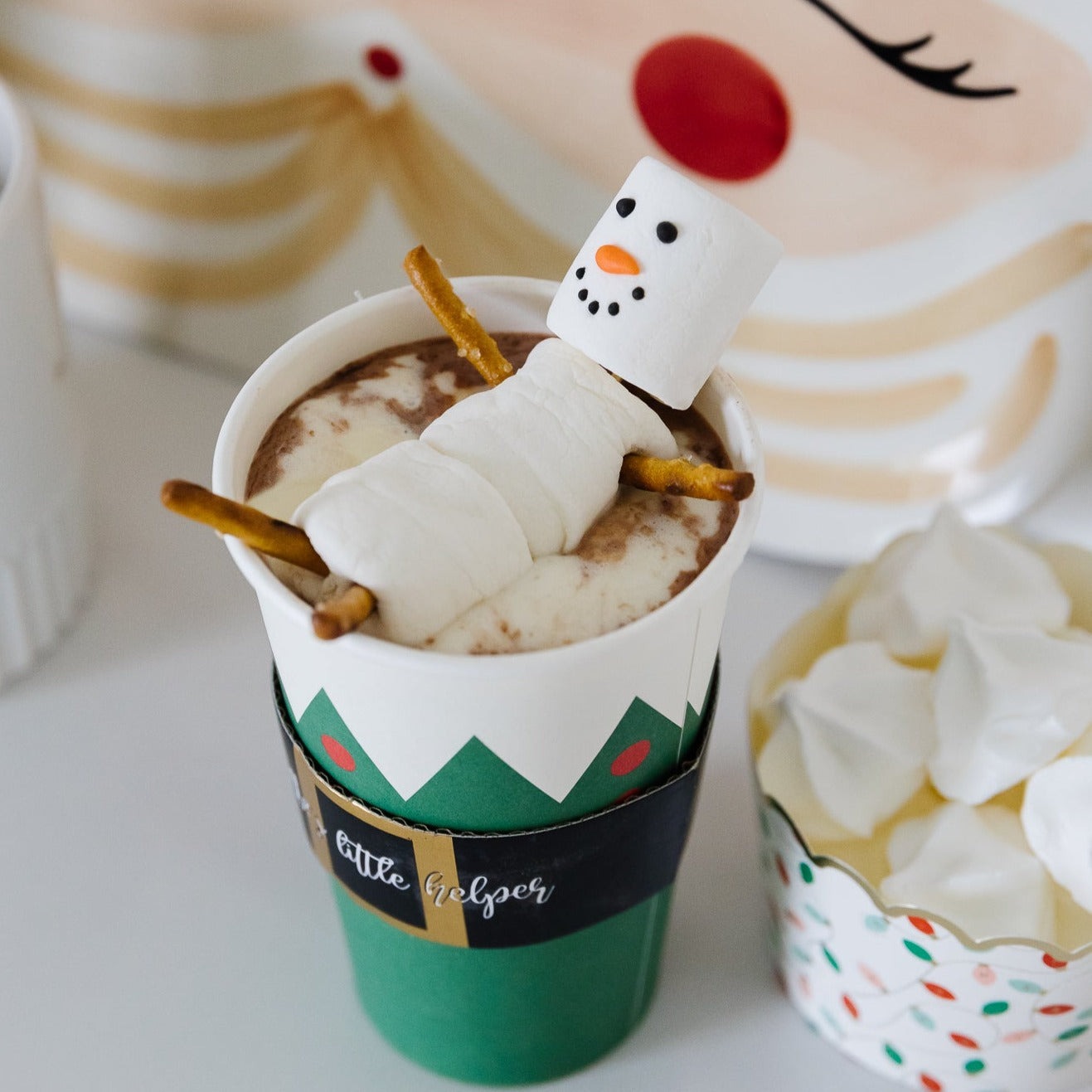 Snowman Marshmallow Candy Gift Bag