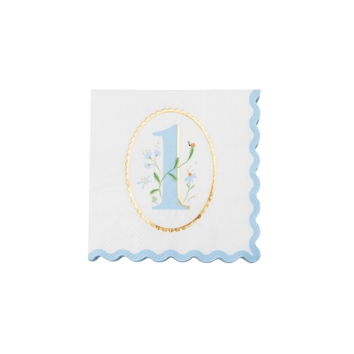 1st Birthday Sky Blue Small Napkins
