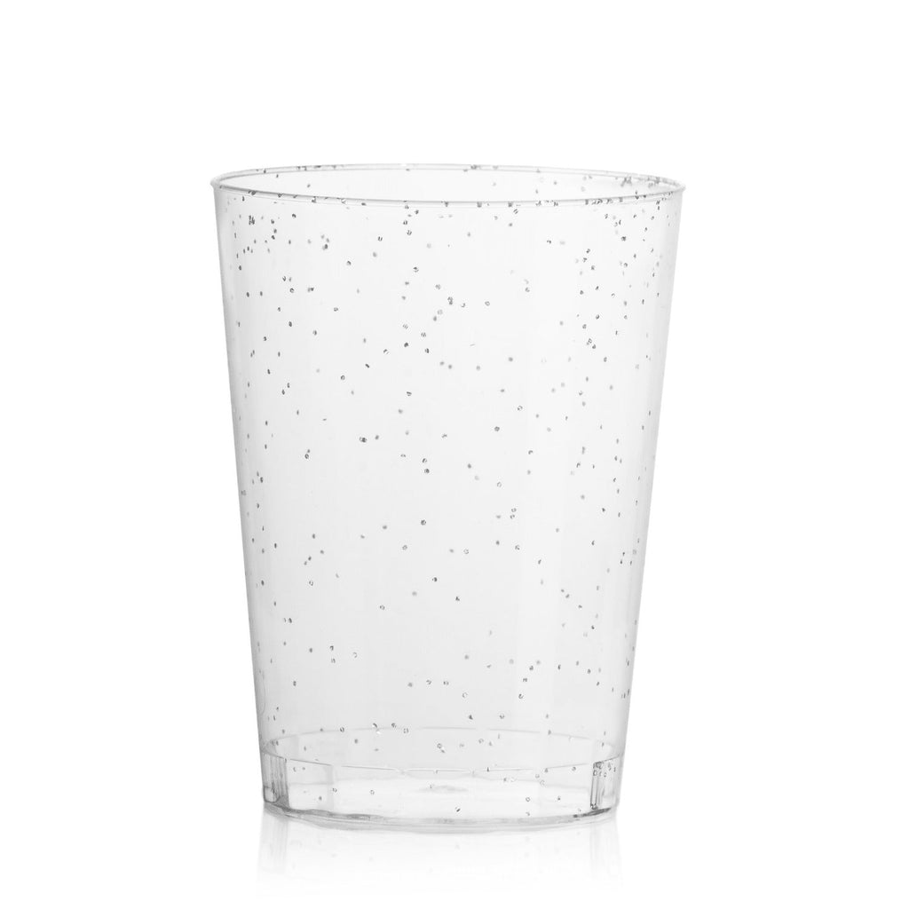 Silver Sparkle Reusable Tumblers