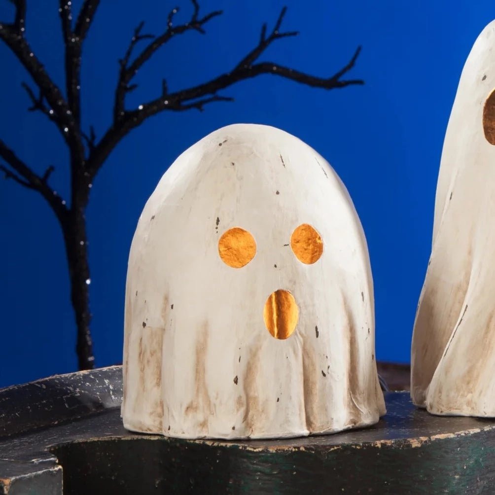 Bethany Lowe Surprised Ghost Luminary Medium Paper Mache