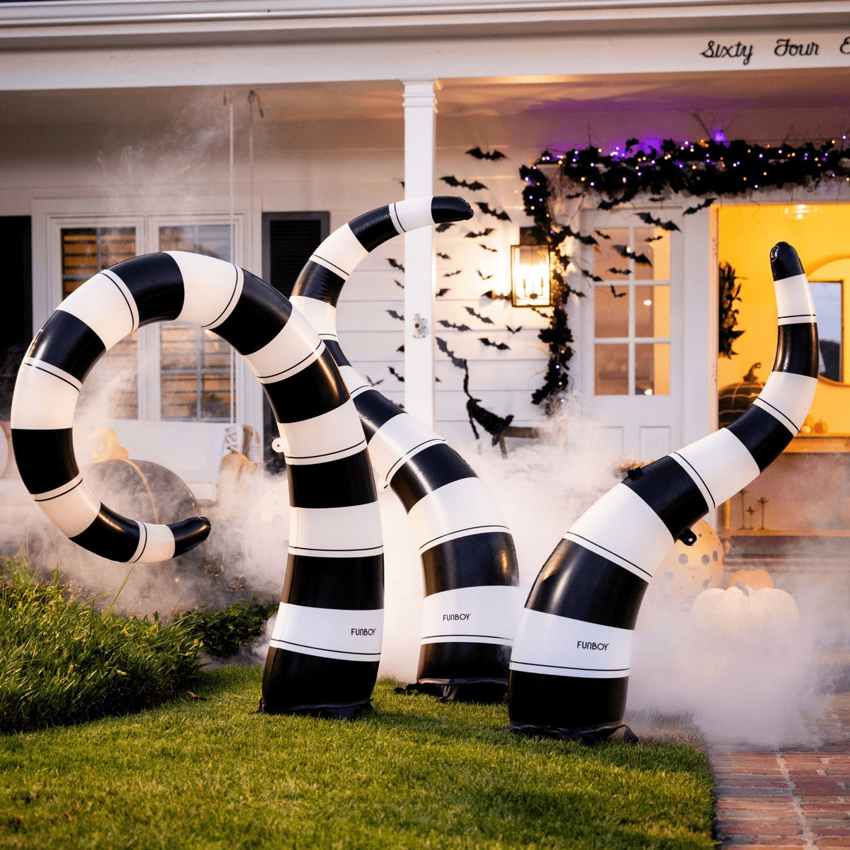 Inflatable Halloween Lawn Snakes