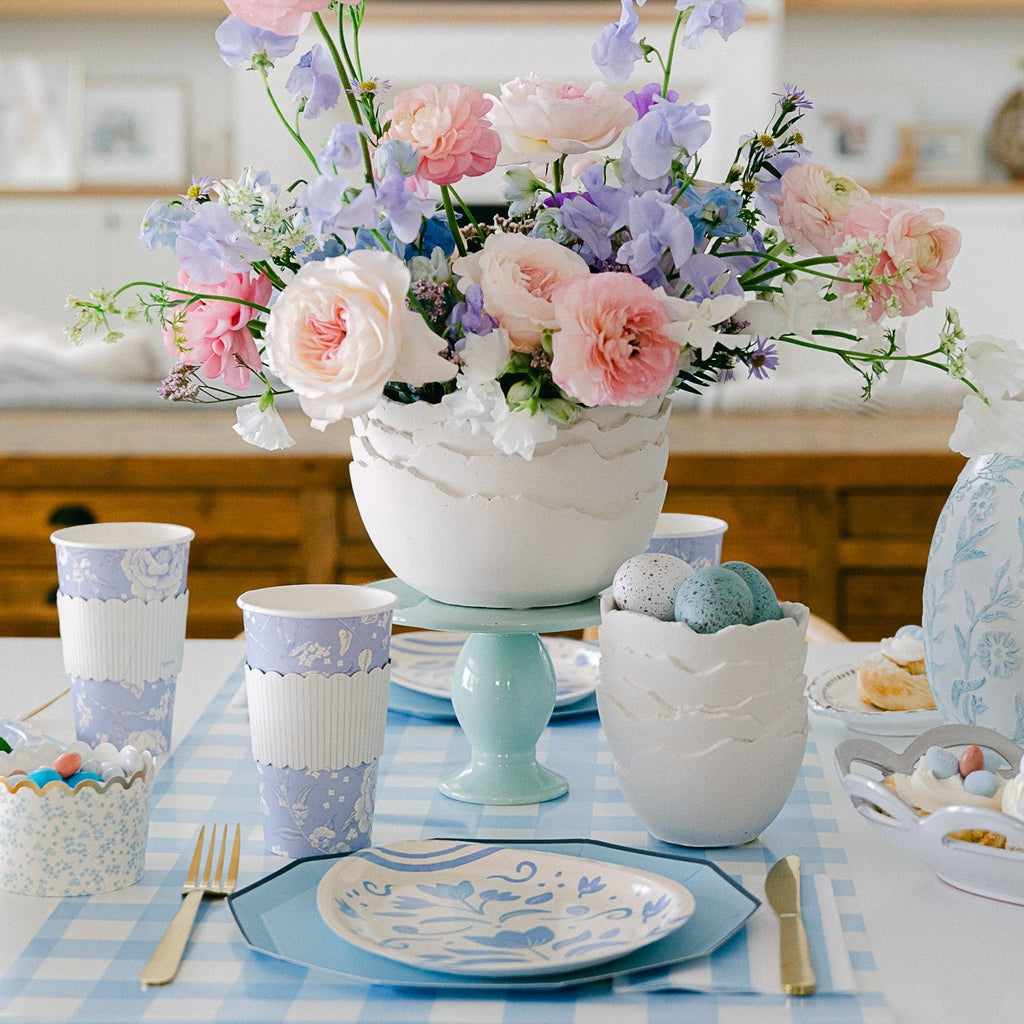Large Wedgewood Blue Melamine Cake Stand