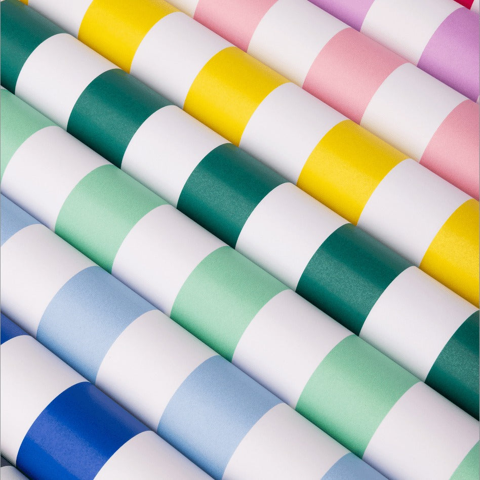 Emerald Green Signature Cabana Stripe Table Runner