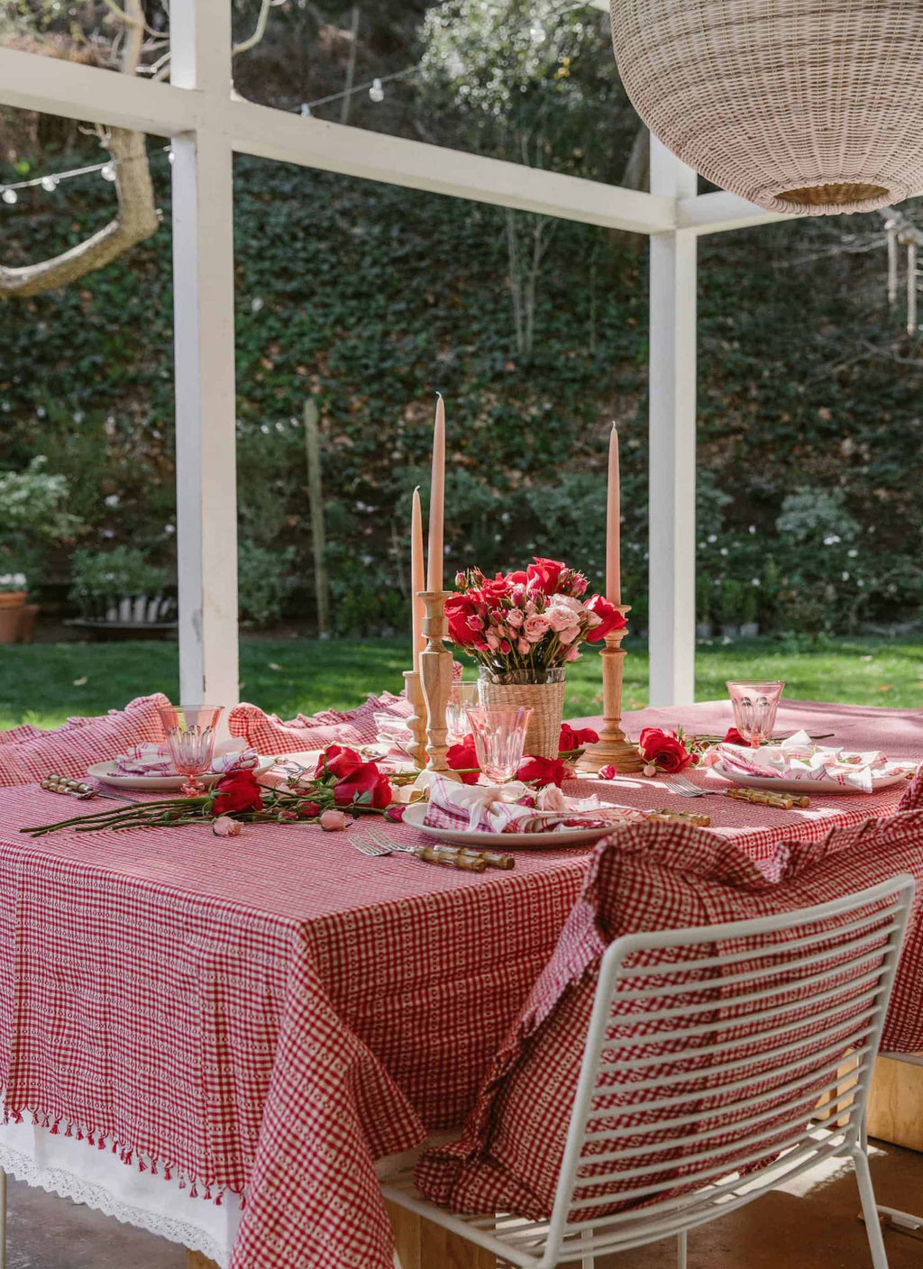 Soho Red Tablecloth