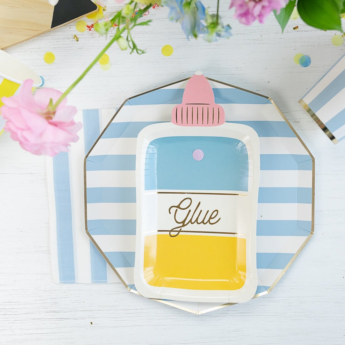 Sky Blue Signature Cabana Stripe Guest Towels