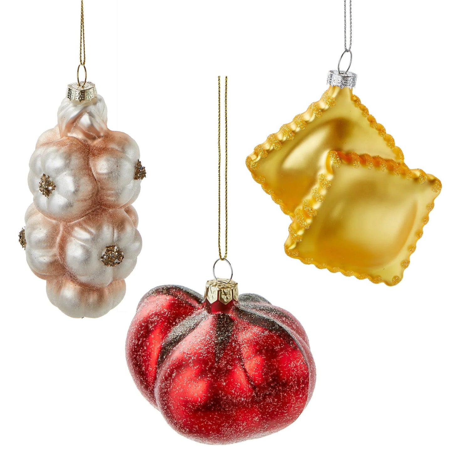 Italian Food Glass Ornament