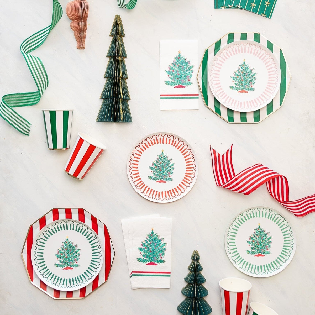 Bonjour Fete X One & Only Paper Christmas Tree Guest Towels