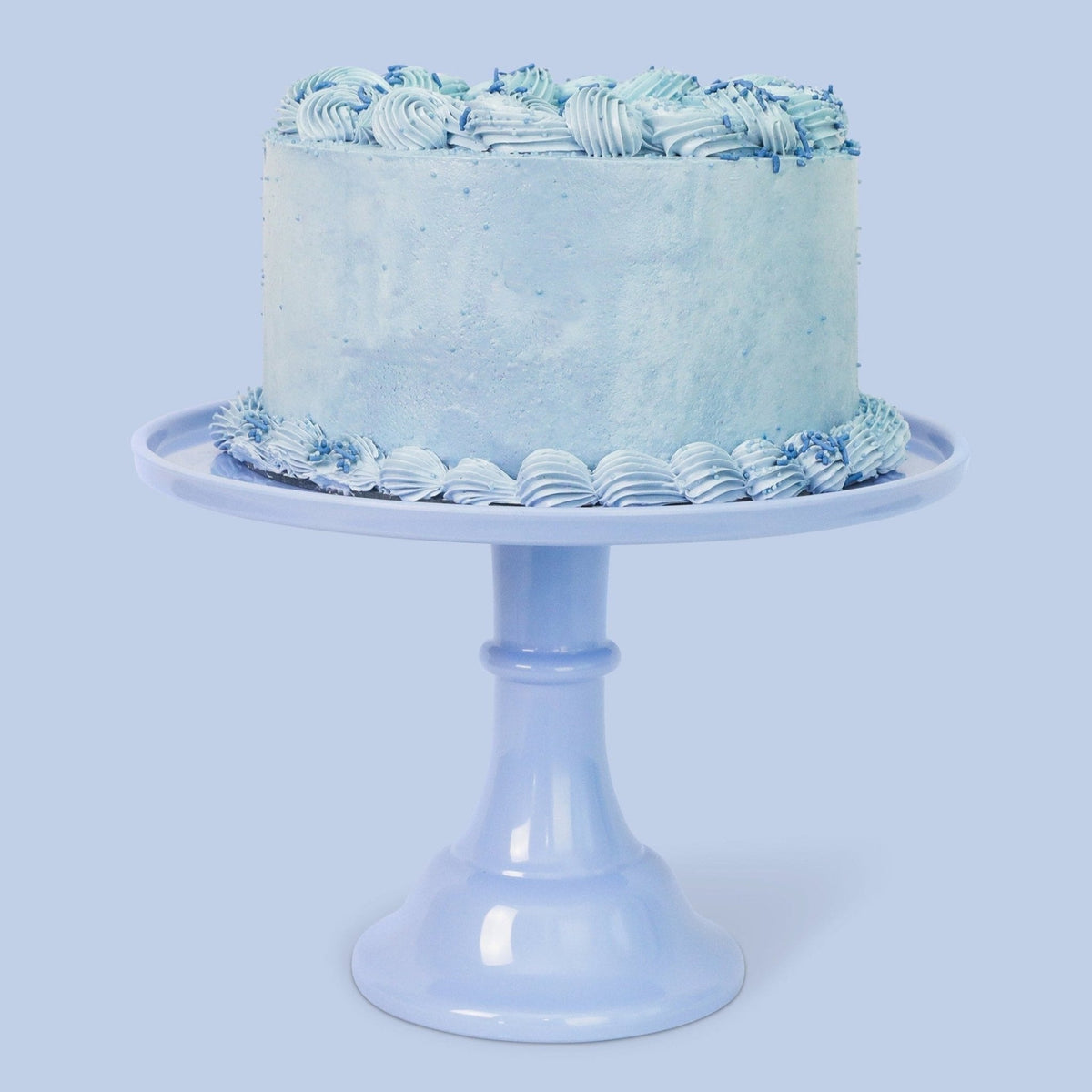 Large Wedgewood Blue Melamine Cake Stand