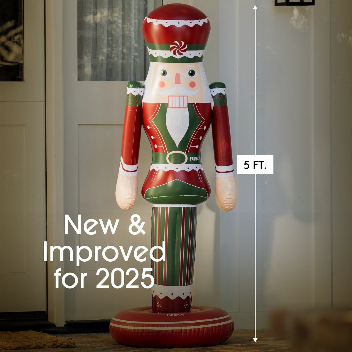 Large Inflatable Red & Green Nutcracker Nutcracker