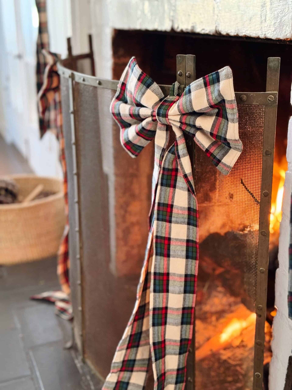 Idyllwild Plaid Fabric Bow