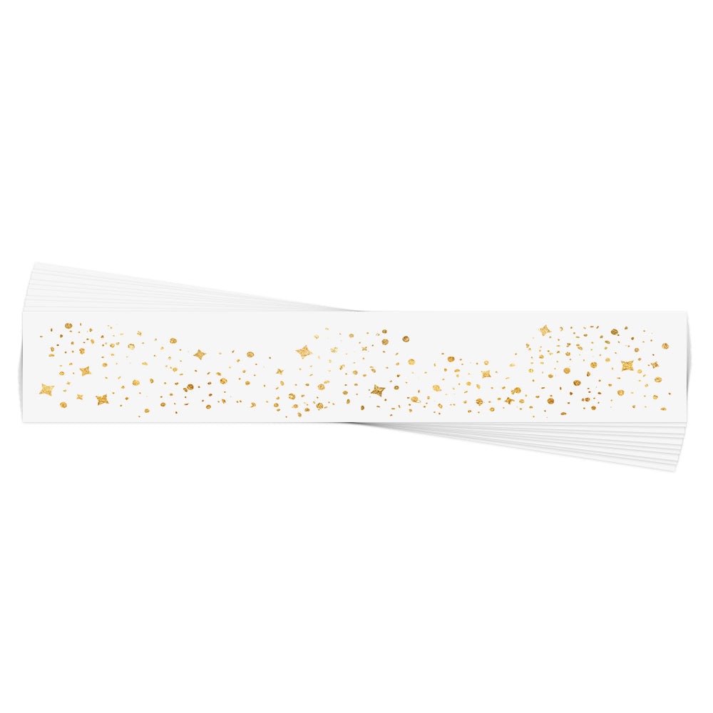 Gold Glitter Freckles Temporary Tattoos