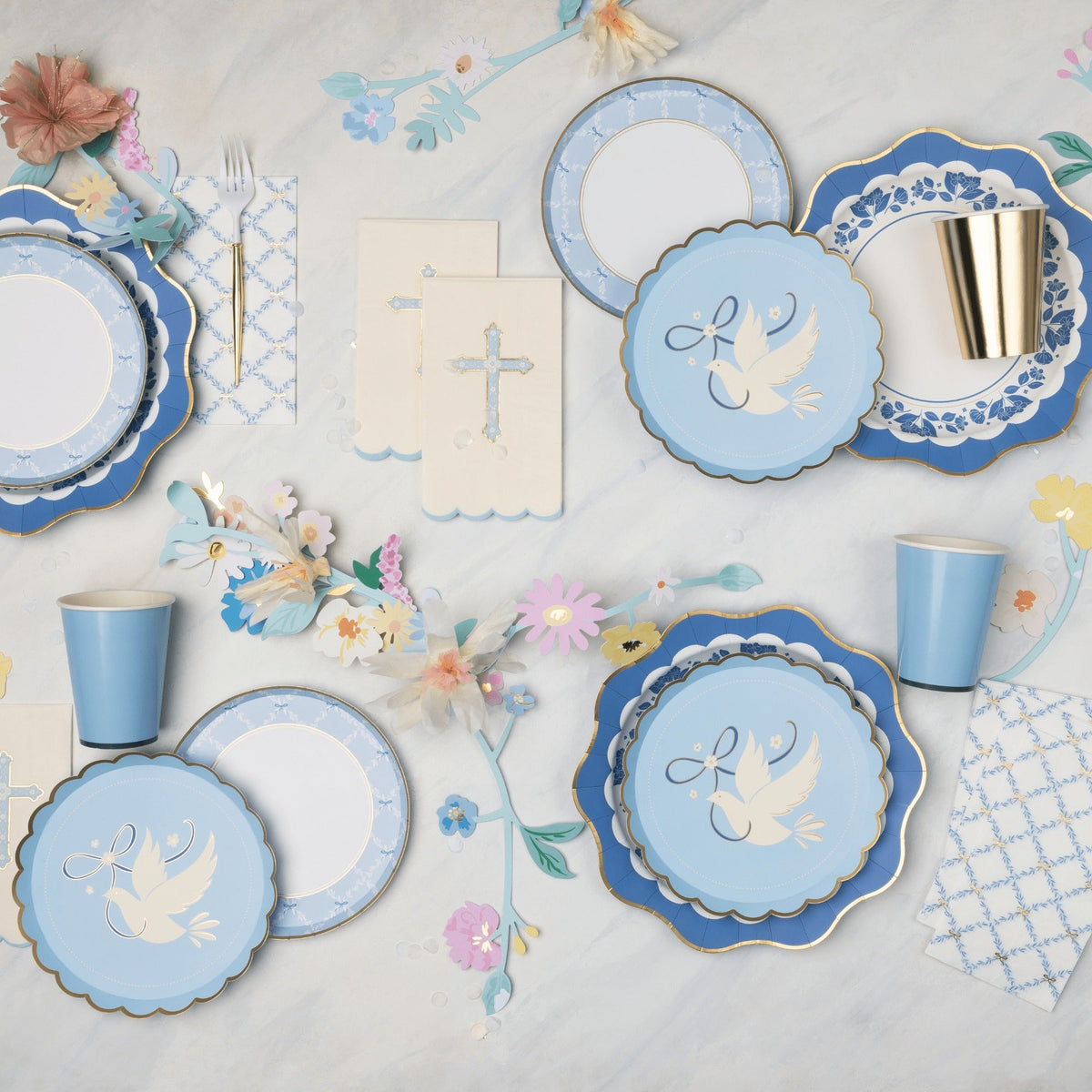 Dove Sky Blue Small Plates