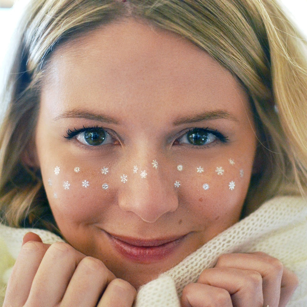 Snowflake Freckles Temporary Tattoos