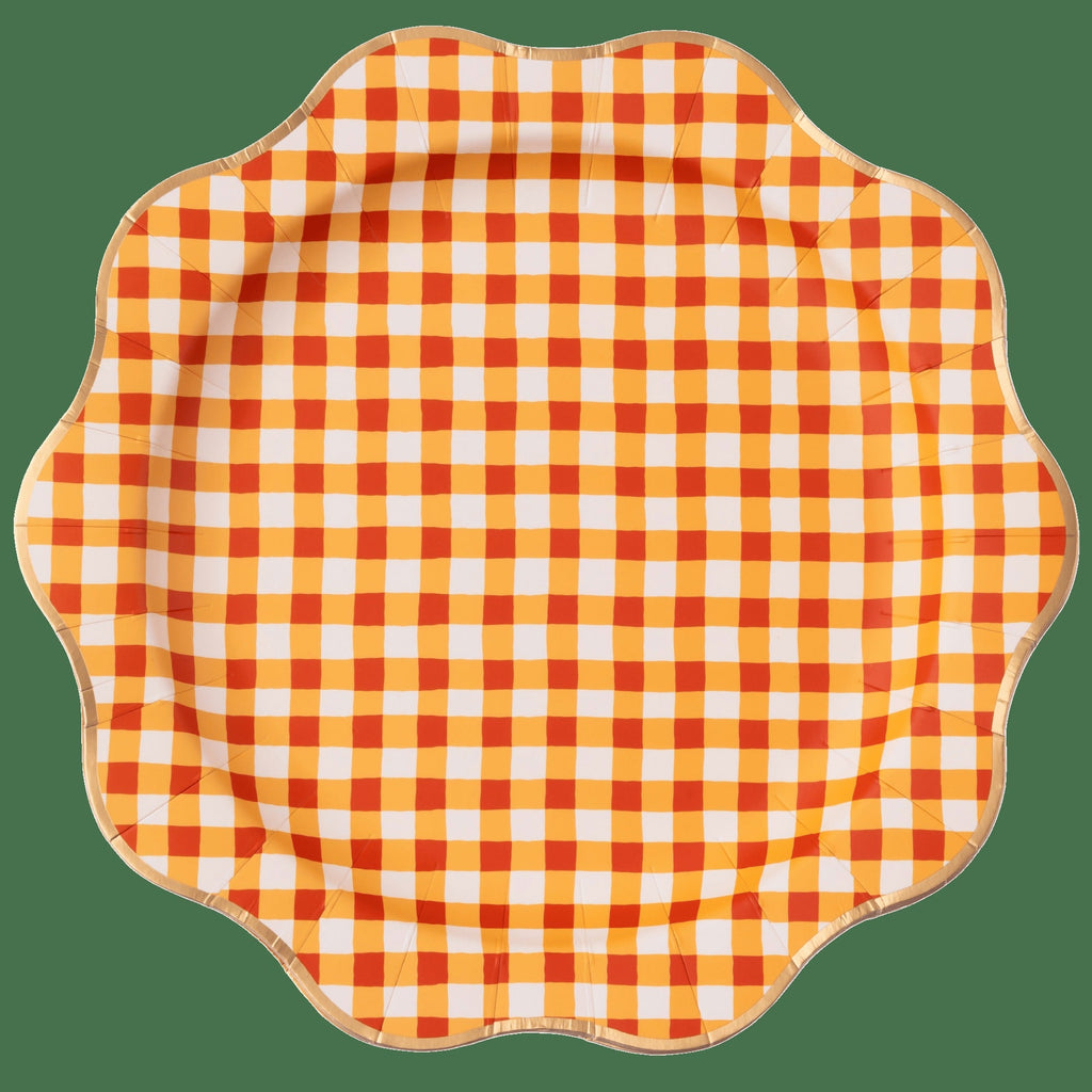 Elegant Fall Plaid Dinner Plates