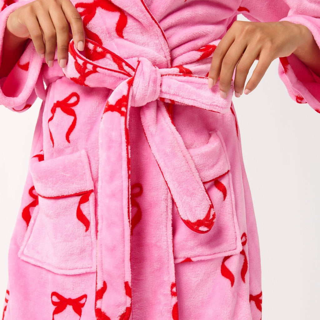 Pink & Red Bow Robe