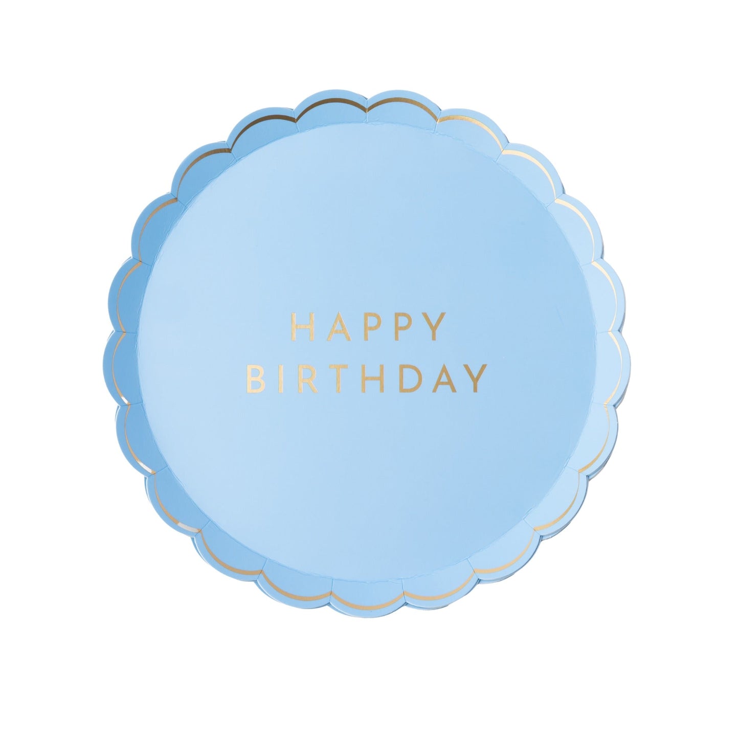 Sky Blue Signature Happy Birthday Small Plates