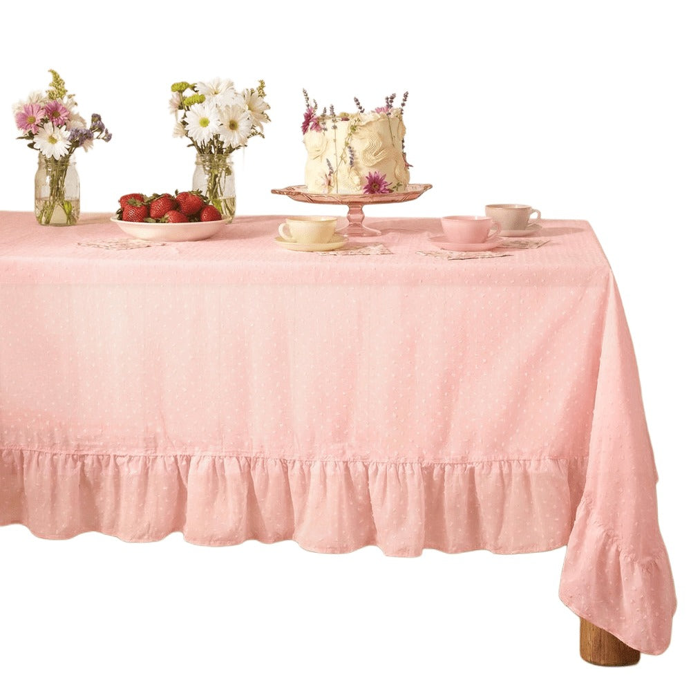 Sheer Polka Dot Tablecloth