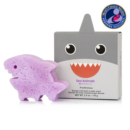 Sammy Shark Shower Buffer Sponge