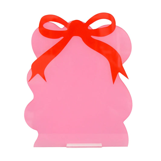 Pink Bow Dry Erase Board