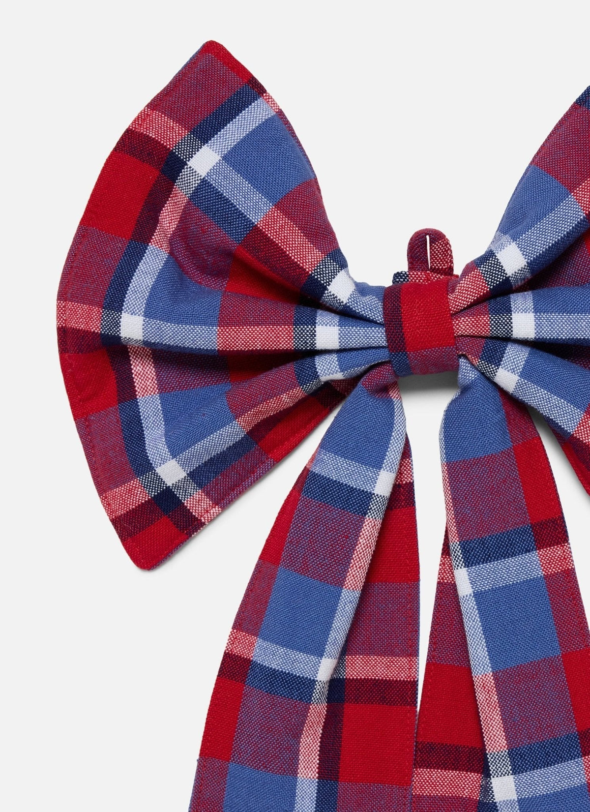 Betty Plaid Red Fabric Bow