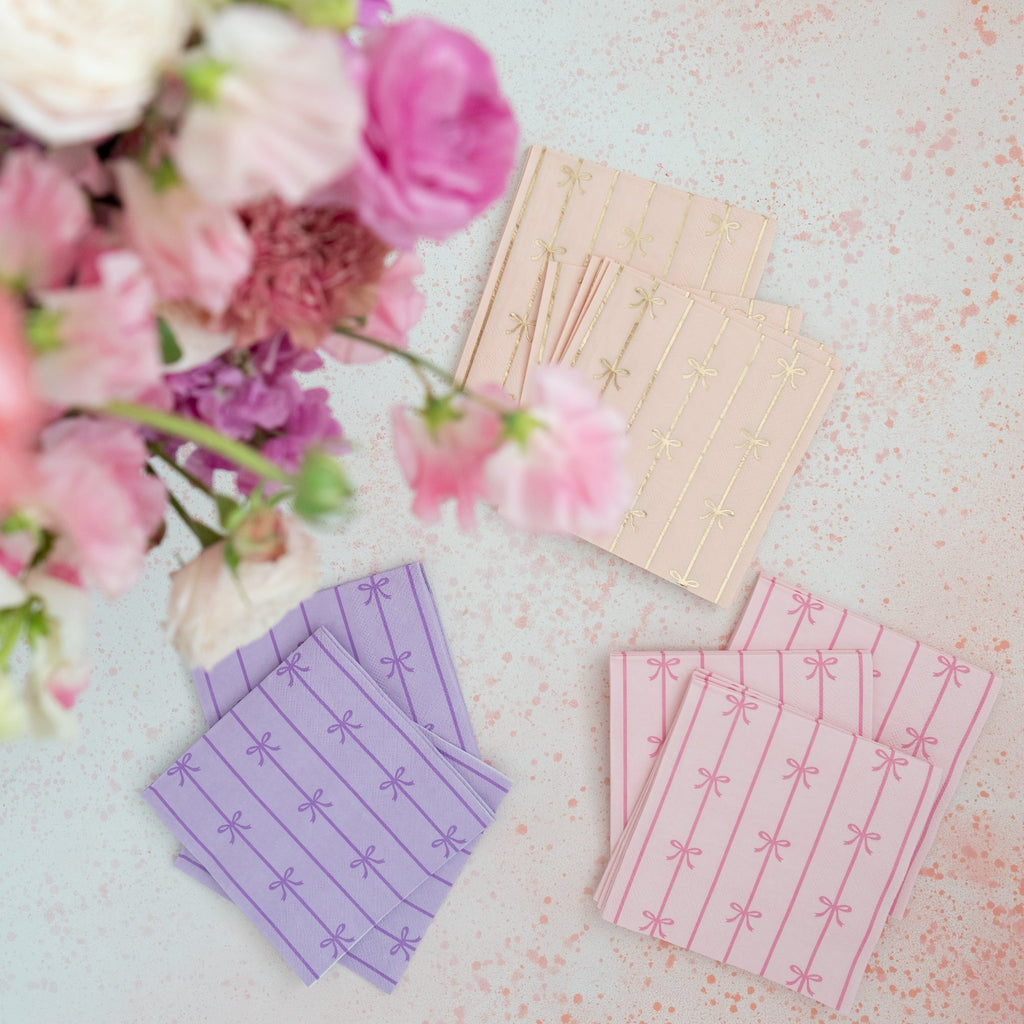 Le Lilac Signature Bow Small Napkins