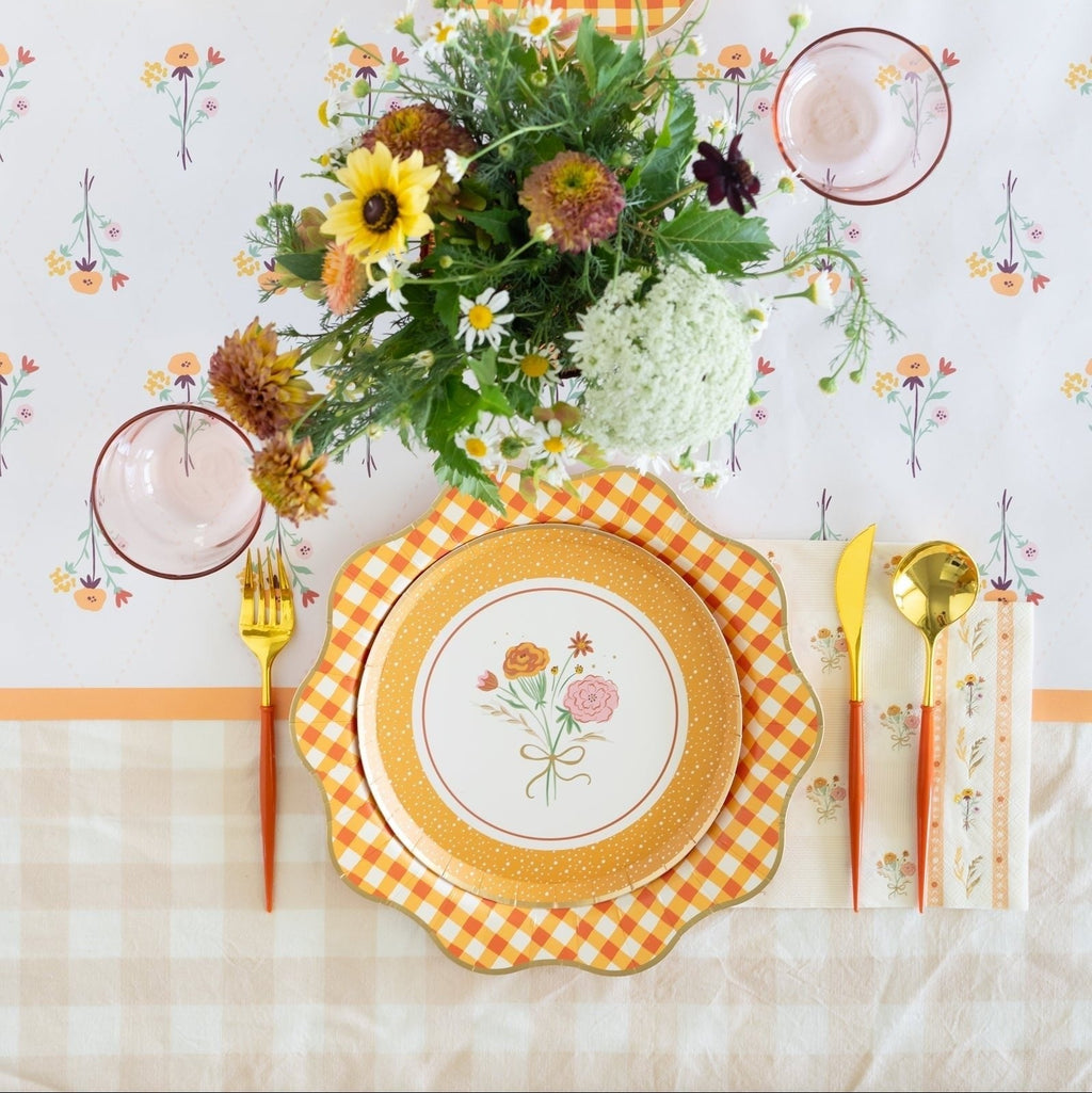 Cozy Fall Floral Table Runner