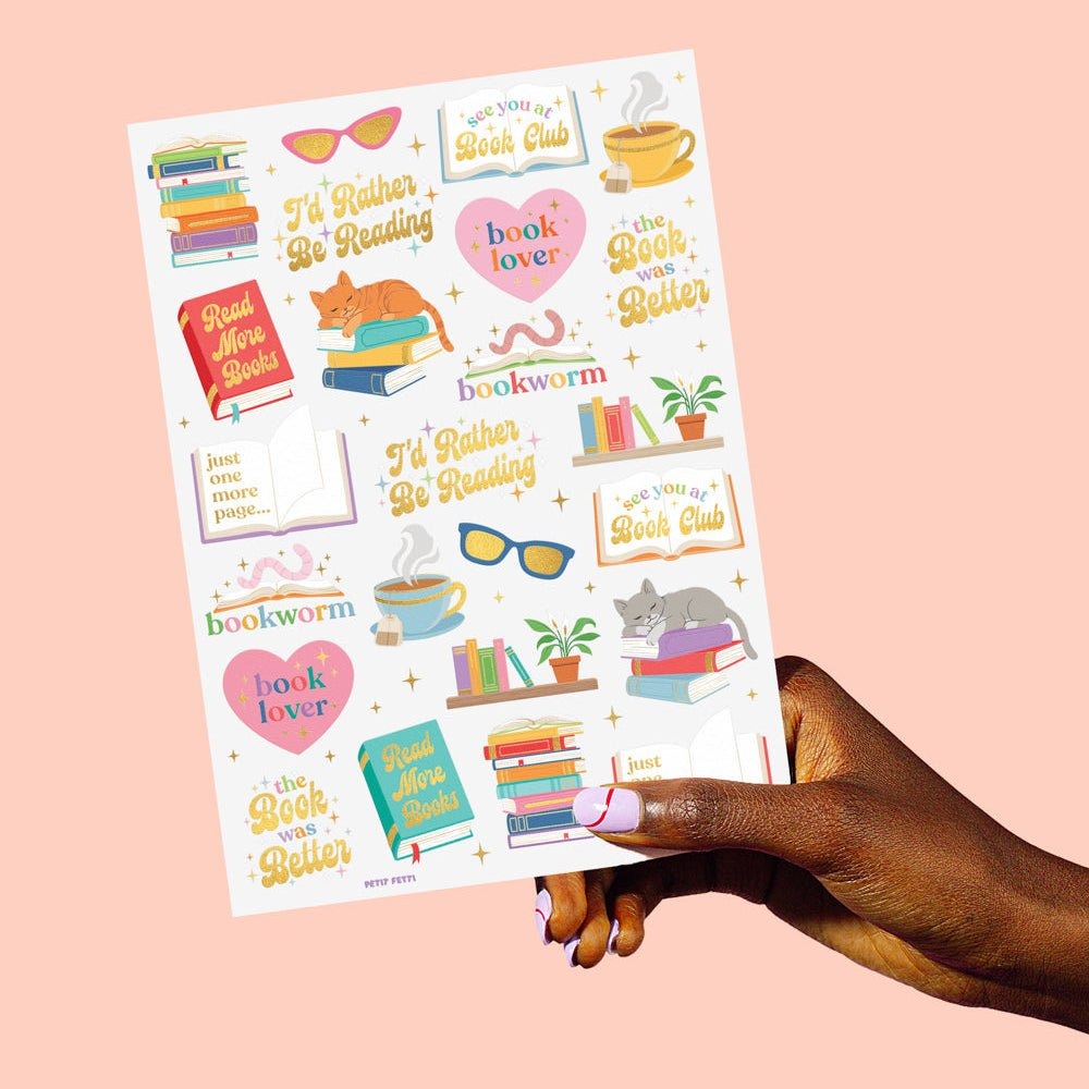 Book Lover Temporary Tattoos
