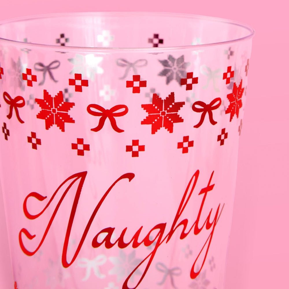 Naughty & Nice Plastic Christmas Cups
