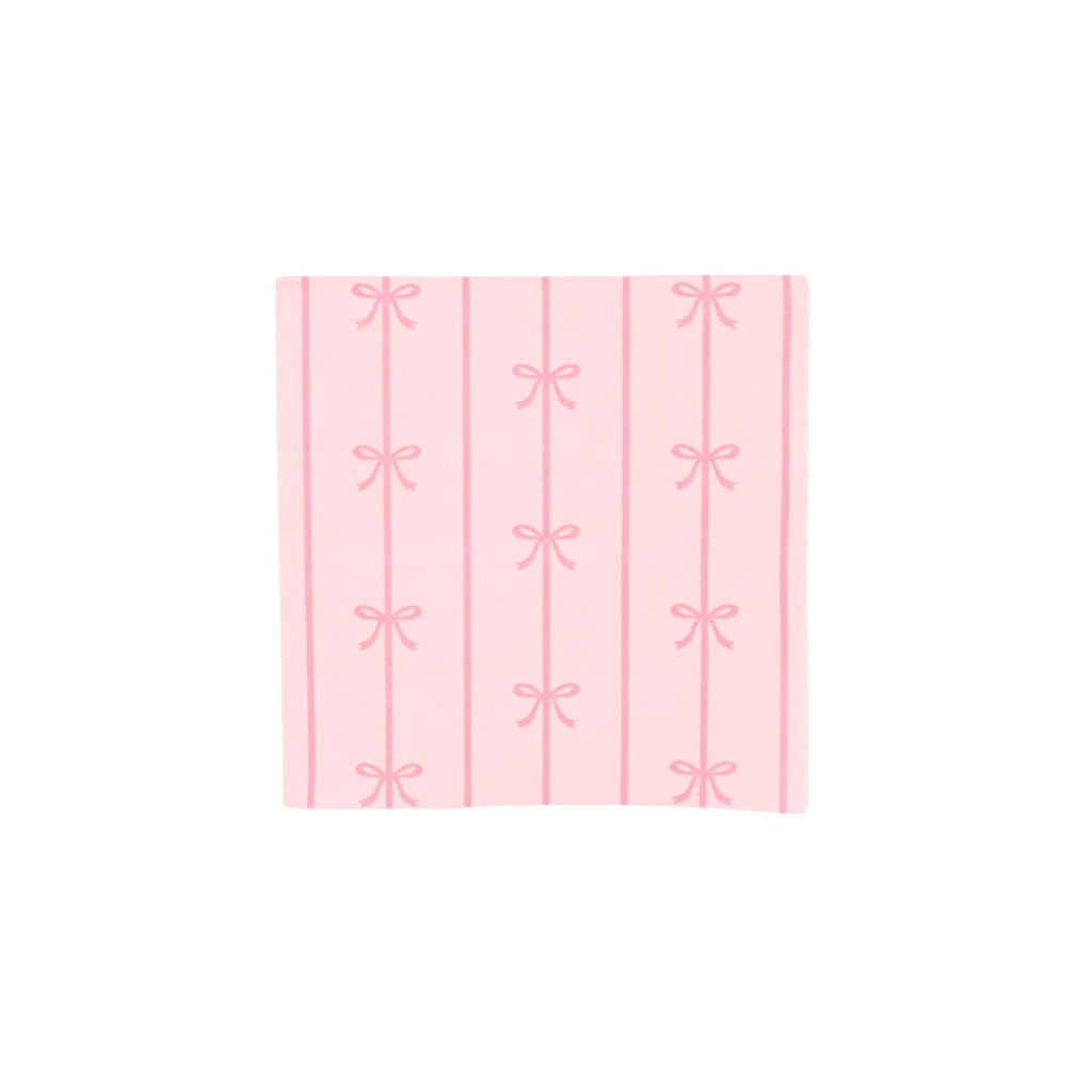 Petal Pink Signature Bow Small Napkins