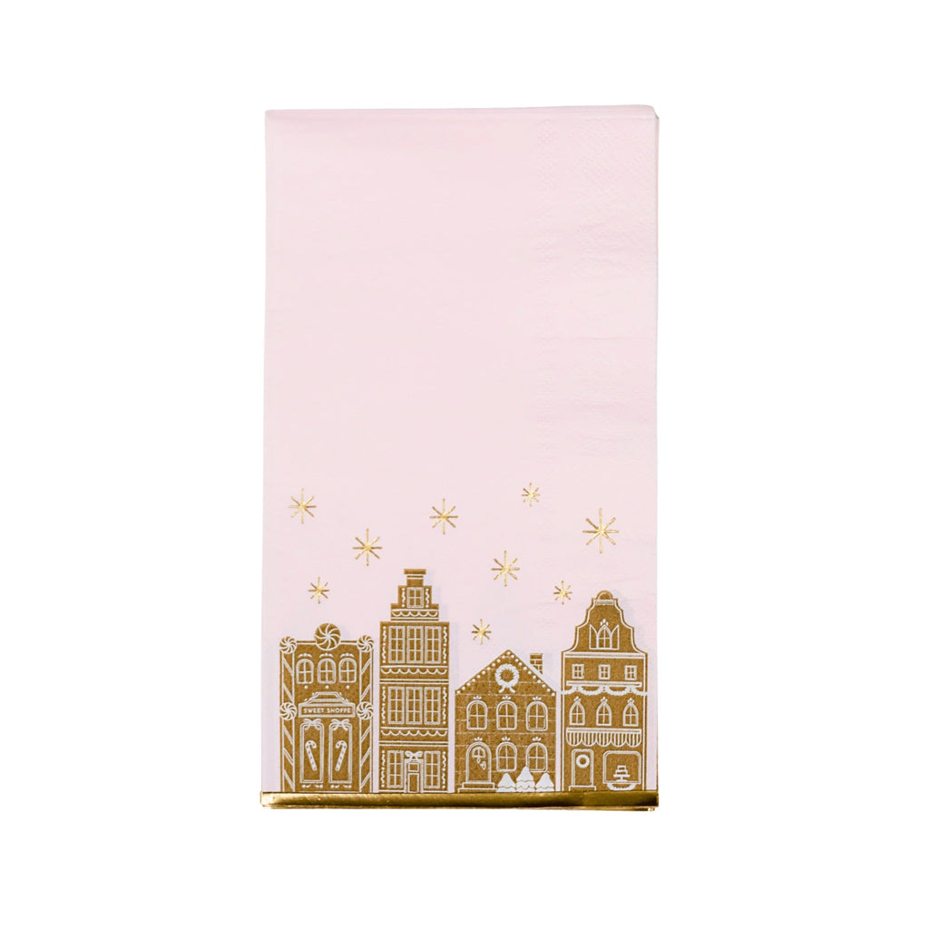 Pink Gingerbread Guest Towels