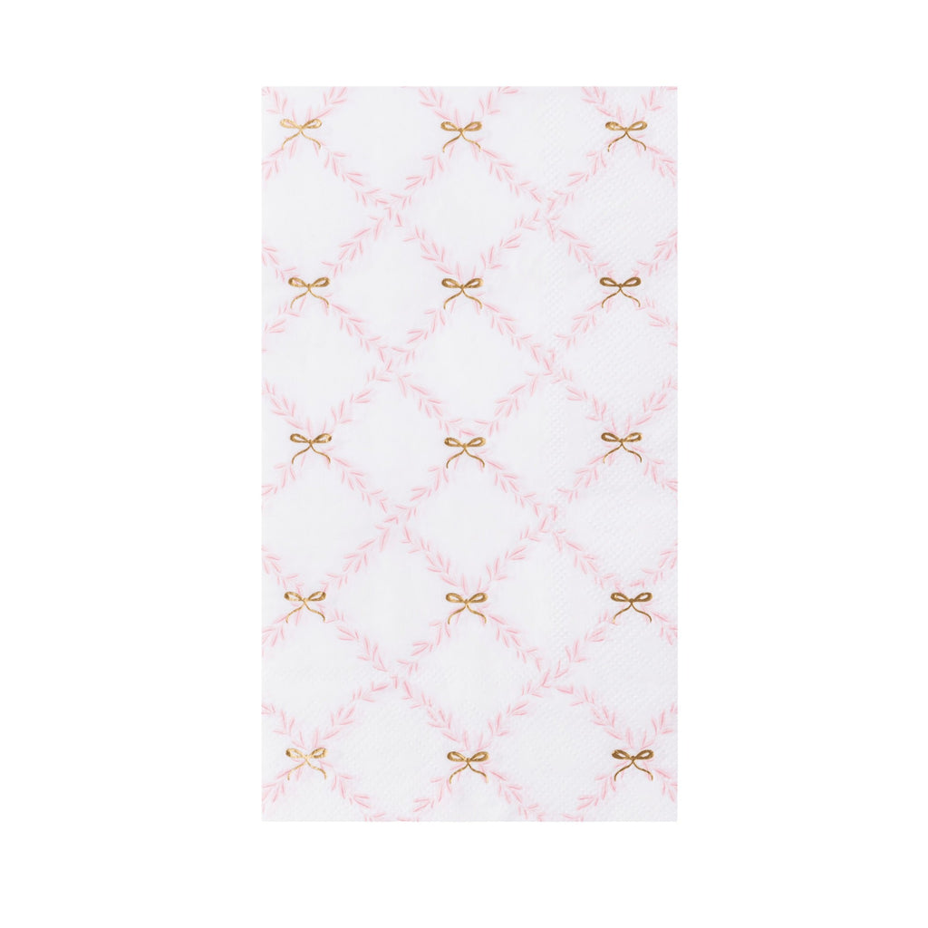 Pink Trellis Guest Towels