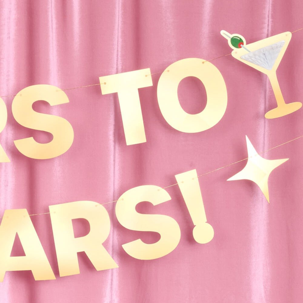 Cheers to 50 Years Birthday Banner