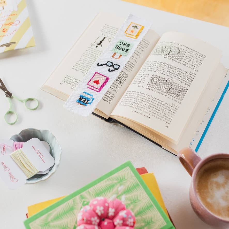 Bookish Cross Stitch Bookmark Kit