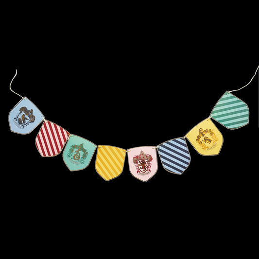 Harry Potter X Bonjour Fete House Pride Multicolor Decorative Hogwarts Banner