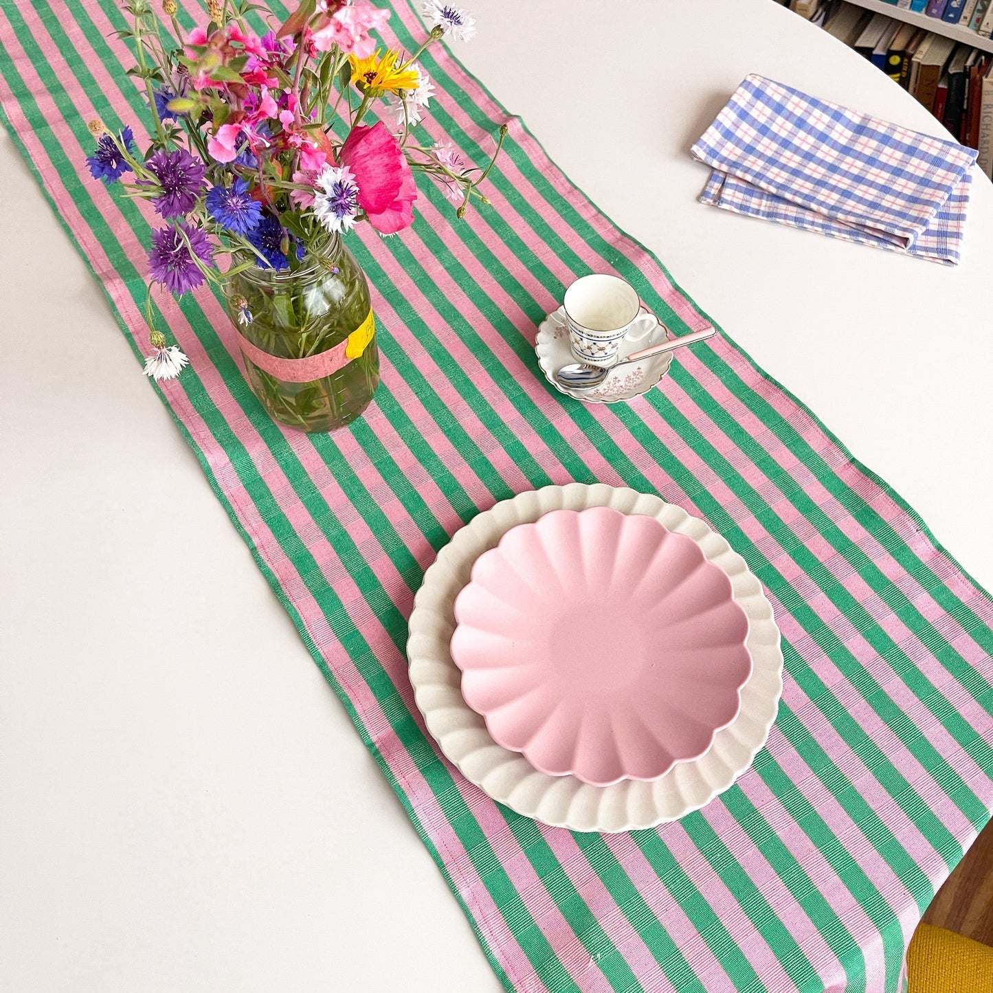 Flora Stripe Table Runner
