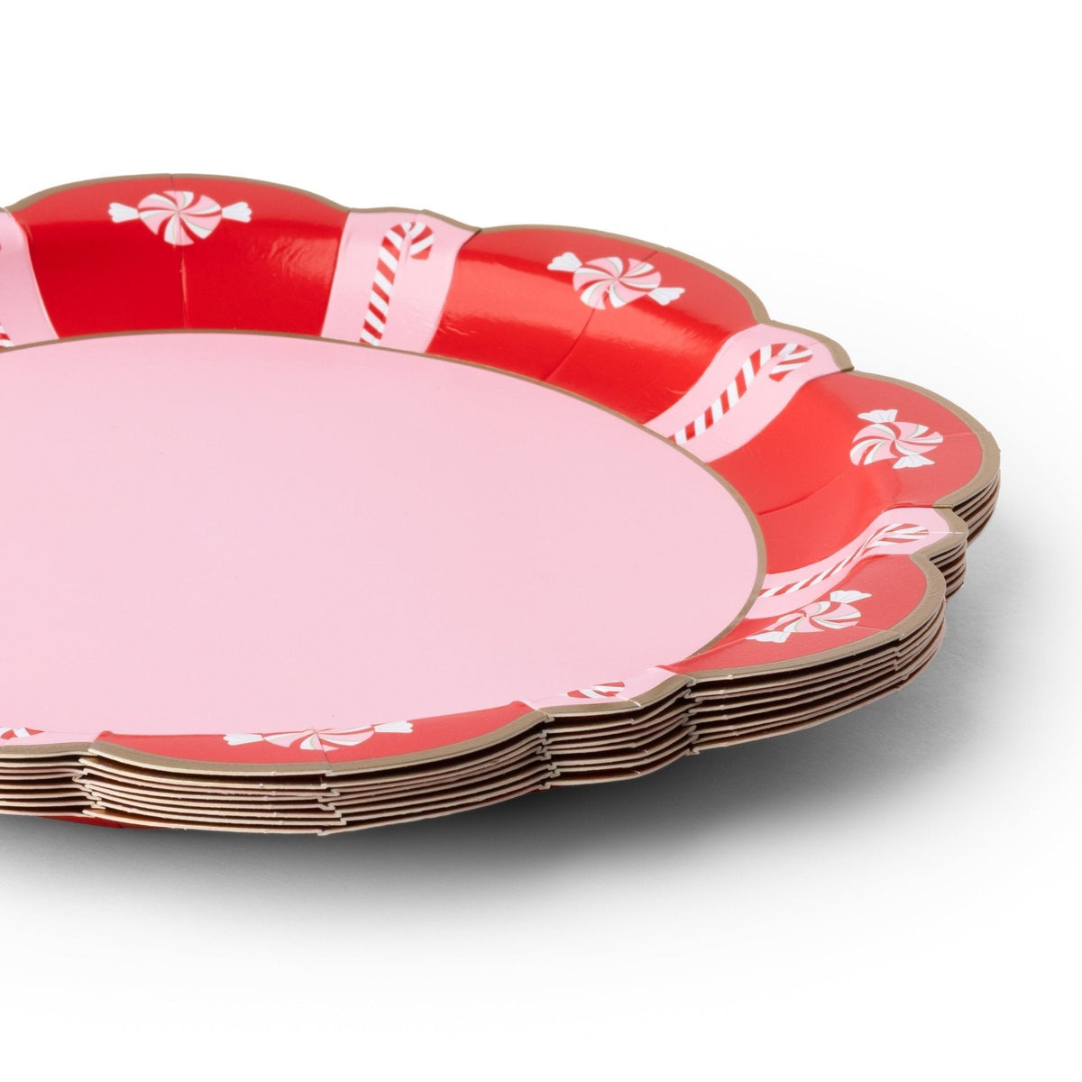 Classic Christmas Peppermint Candy Dinner Plates