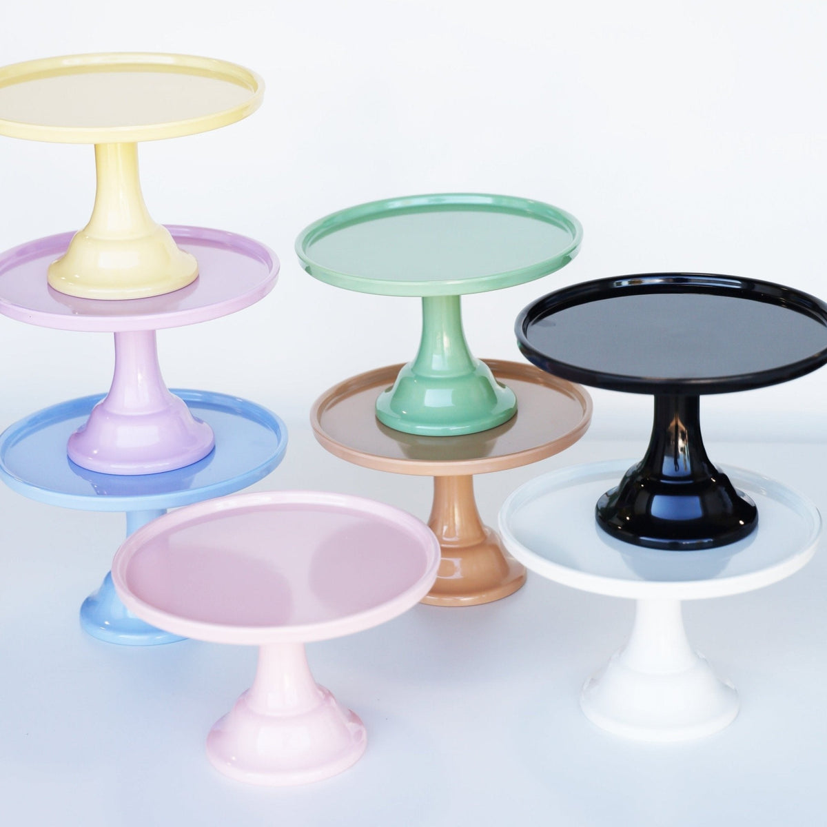 Small Sage Green Melamine Cake Stand