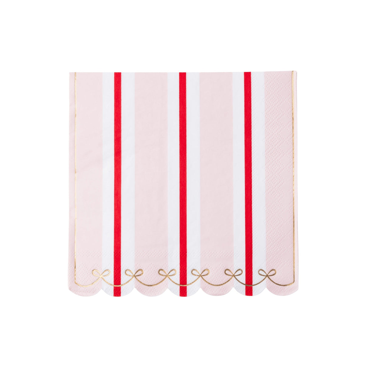 Pink & Red Regency Stripe Large Napkins