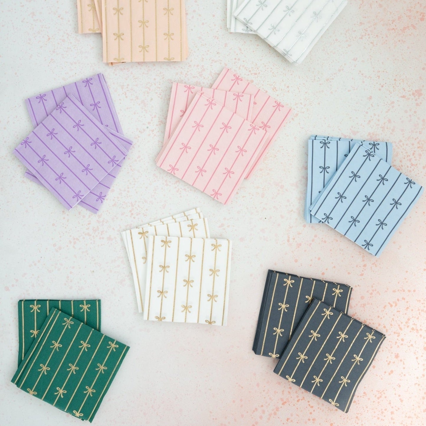Emerald Green Signature Bow Small Napkins