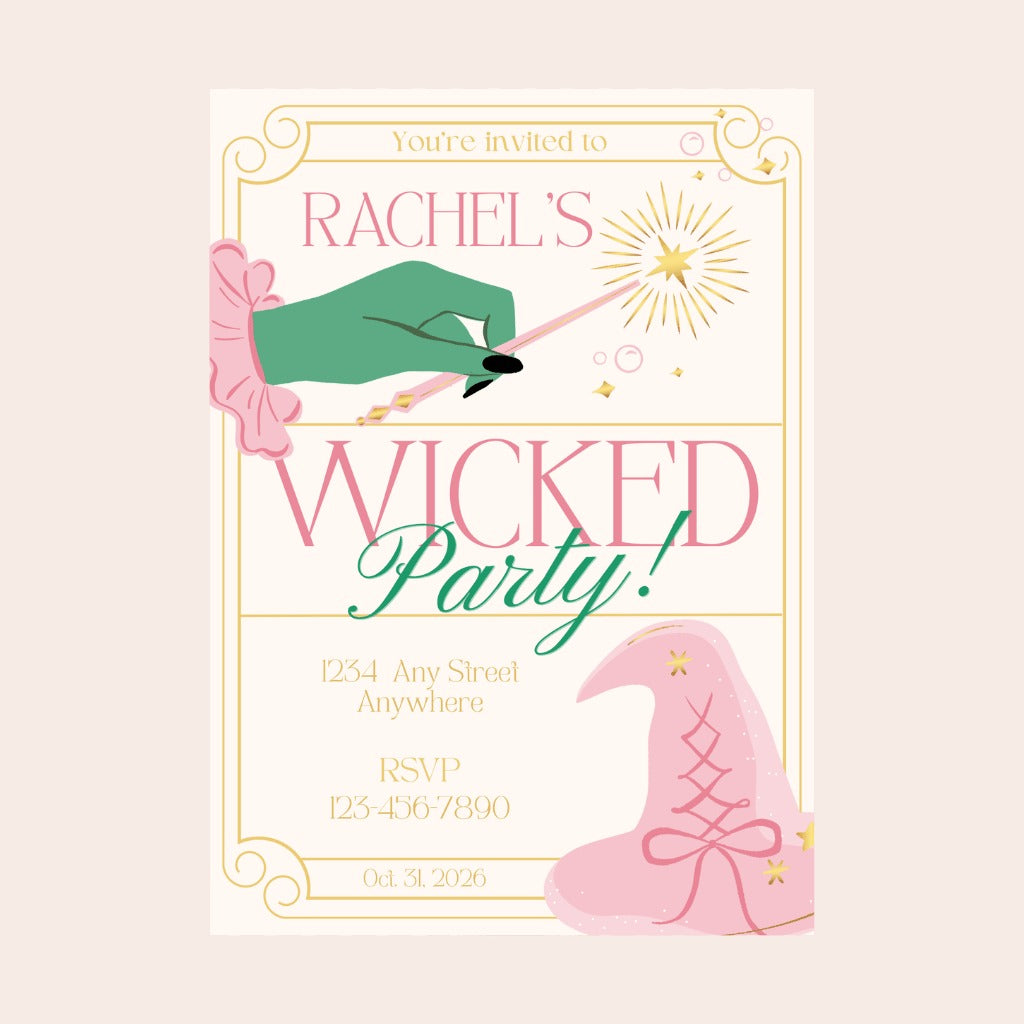 Wicked Digital Party Invitation