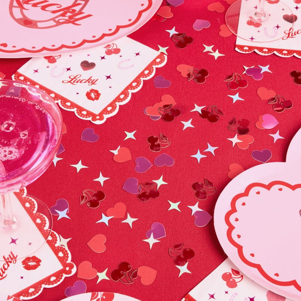 Cherry Heart Confetti